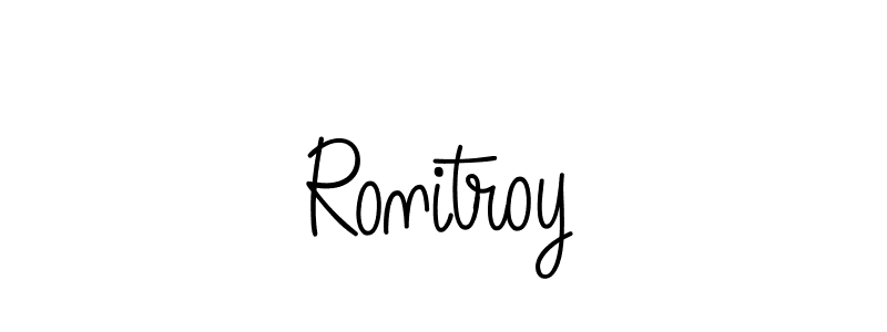Create a beautiful signature design for name Ronitroy. With this signature (Angelique-Rose-font-FFP) fonts, you can make a handwritten signature for free. Ronitroy signature style 5 images and pictures png