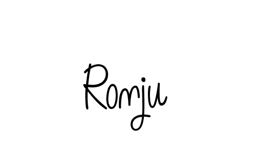 Also we have Ronju name is the best signature style. Create professional handwritten signature collection using Angelique-Rose-font-FFP autograph style. Ronju signature style 5 images and pictures png