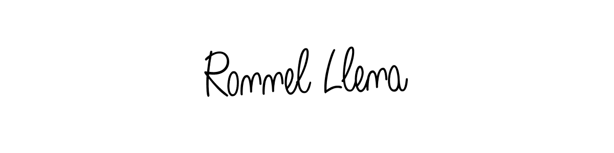 Best and Professional Signature Style for Ronnel Llena. Angelique-Rose-font-FFP Best Signature Style Collection. Ronnel Llena signature style 5 images and pictures png