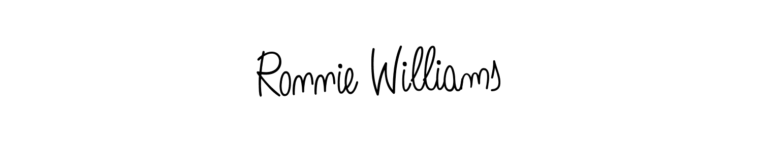 The best way (Angelique-Rose-font-FFP) to make a short signature is to pick only two or three words in your name. The name Ronnie Williams include a total of six letters. For converting this name. Ronnie Williams signature style 5 images and pictures png