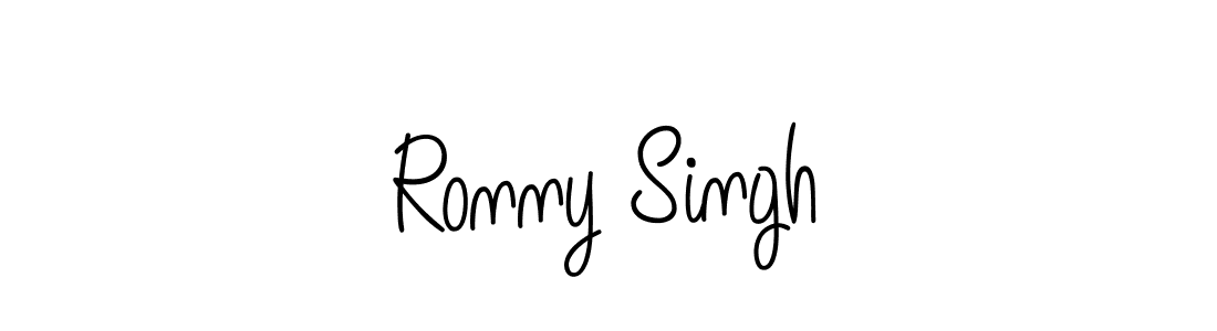 How to make Ronny Singh name signature. Use Angelique-Rose-font-FFP style for creating short signs online. This is the latest handwritten sign. Ronny Singh signature style 5 images and pictures png