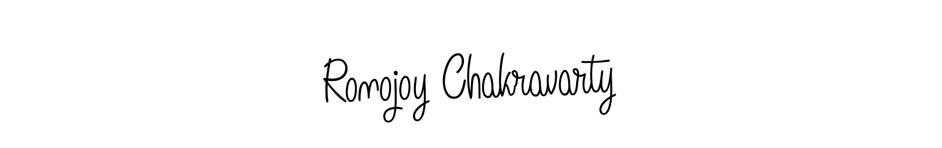 Design your own signature with our free online signature maker. With this signature software, you can create a handwritten (Angelique-Rose-font-FFP) signature for name Ronojoy Chakravarty. Ronojoy Chakravarty signature style 5 images and pictures png