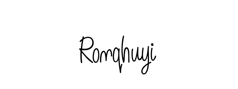 How to make Ronqhuyi signature? Angelique-Rose-font-FFP is a professional autograph style. Create handwritten signature for Ronqhuyi name. Ronqhuyi signature style 5 images and pictures png