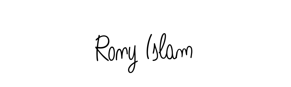 Create a beautiful signature design for name Rony Islam. With this signature (Angelique-Rose-font-FFP) fonts, you can make a handwritten signature for free. Rony Islam signature style 5 images and pictures png
