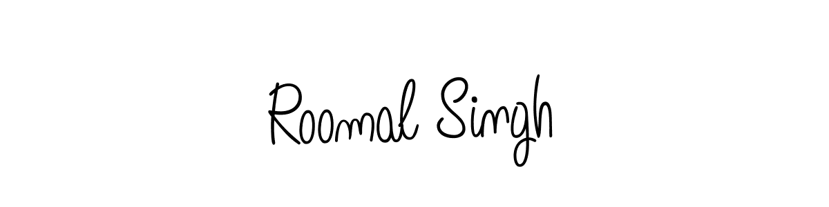 How to Draw Roomal Singh signature style? Angelique-Rose-font-FFP is a latest design signature styles for name Roomal Singh. Roomal Singh signature style 5 images and pictures png