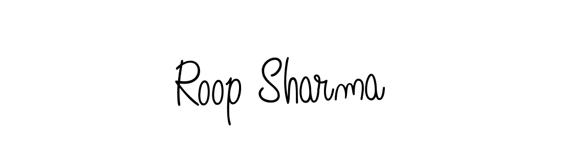 How to make Roop Sharma name signature. Use Angelique-Rose-font-FFP style for creating short signs online. This is the latest handwritten sign. Roop Sharma signature style 5 images and pictures png