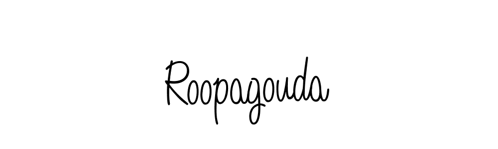 Make a beautiful signature design for name Roopagouda. With this signature (Angelique-Rose-font-FFP) style, you can create a handwritten signature for free. Roopagouda signature style 5 images and pictures png