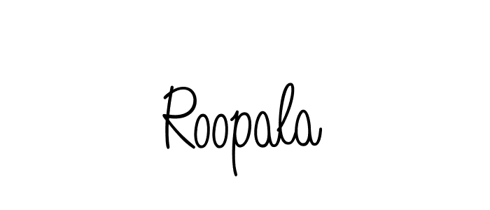 The best way (Angelique-Rose-font-FFP) to make a short signature is to pick only two or three words in your name. The name Roopala include a total of six letters. For converting this name. Roopala signature style 5 images and pictures png