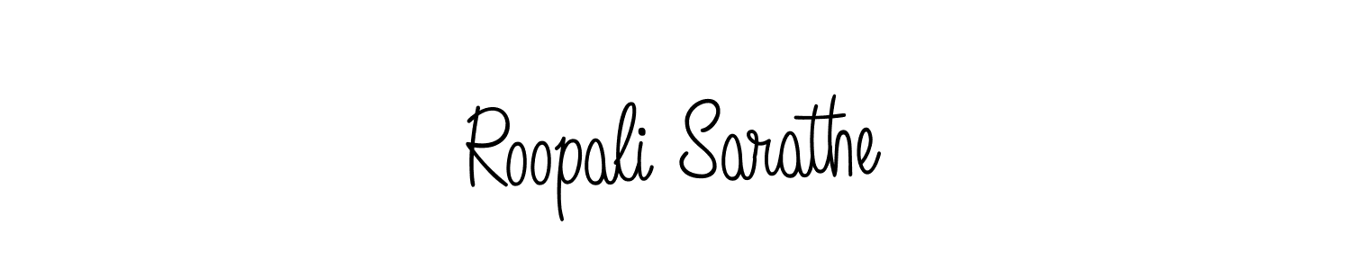 Also we have Roopali Sarathe name is the best signature style. Create professional handwritten signature collection using Angelique-Rose-font-FFP autograph style. Roopali Sarathe signature style 5 images and pictures png