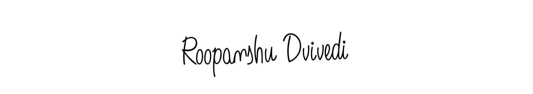 Also we have Roopanshu Dvivedi name is the best signature style. Create professional handwritten signature collection using Angelique-Rose-font-FFP autograph style. Roopanshu Dvivedi signature style 5 images and pictures png