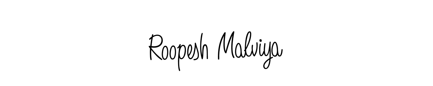 Roopesh Malviya stylish signature style. Best Handwritten Sign (Angelique-Rose-font-FFP) for my name. Handwritten Signature Collection Ideas for my name Roopesh Malviya. Roopesh Malviya signature style 5 images and pictures png