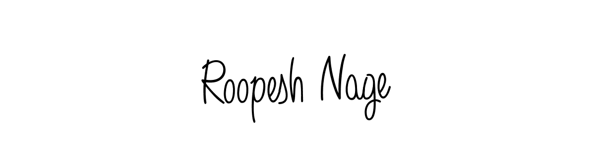 Once you've used our free online signature maker to create your best signature Angelique-Rose-font-FFP style, it's time to enjoy all of the benefits that Roopesh Nage name signing documents. Roopesh Nage signature style 5 images and pictures png