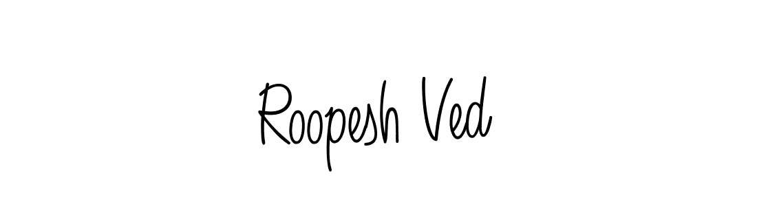 if you are searching for the best signature style for your name Roopesh Ved. so please give up your signature search. here we have designed multiple signature styles  using Angelique-Rose-font-FFP. Roopesh Ved signature style 5 images and pictures png