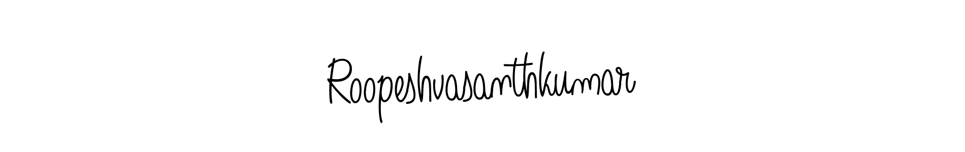 Make a short Roopeshvasanthkumar signature style. Manage your documents anywhere anytime using Angelique-Rose-font-FFP. Create and add eSignatures, submit forms, share and send files easily. Roopeshvasanthkumar signature style 5 images and pictures png