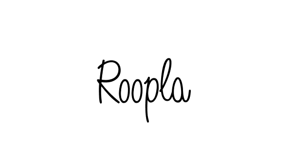 The best way (Angelique-Rose-font-FFP) to make a short signature is to pick only two or three words in your name. The name Roopla include a total of six letters. For converting this name. Roopla signature style 5 images and pictures png
