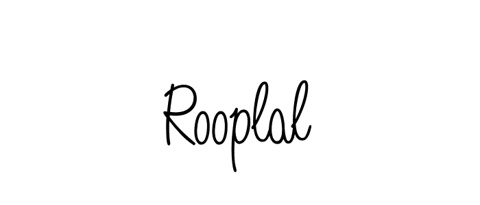 Use a signature maker to create a handwritten signature online. With this signature software, you can design (Angelique-Rose-font-FFP) your own signature for name Rooplal. Rooplal signature style 5 images and pictures png