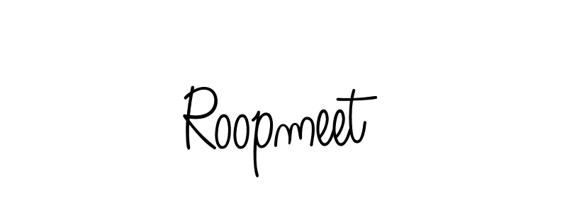 How to make Roopmeet signature? Angelique-Rose-font-FFP is a professional autograph style. Create handwritten signature for Roopmeet name. Roopmeet signature style 5 images and pictures png