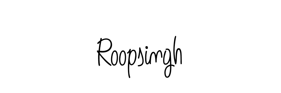 How to Draw Roopsingh signature style? Angelique-Rose-font-FFP is a latest design signature styles for name Roopsingh. Roopsingh signature style 5 images and pictures png