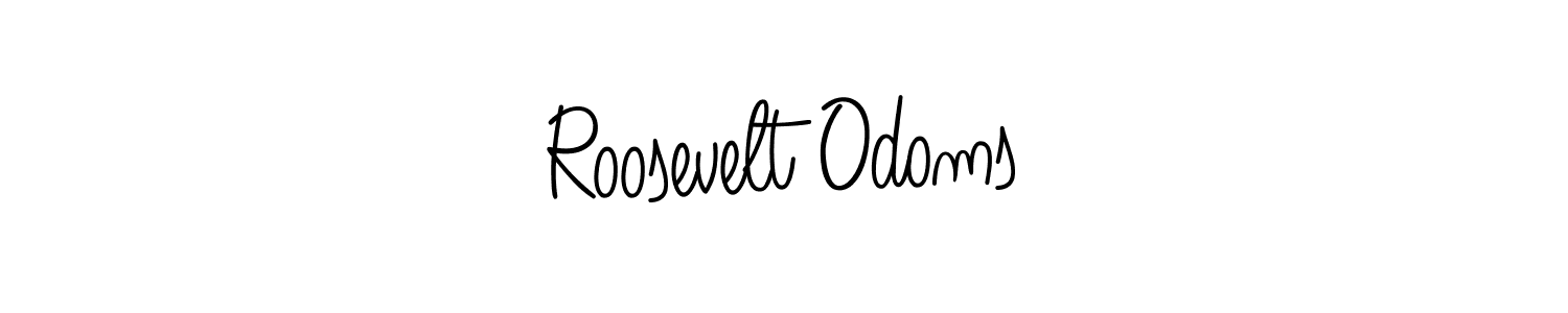 Use a signature maker to create a handwritten signature online. With this signature software, you can design (Angelique-Rose-font-FFP) your own signature for name Roosevelt Odoms. Roosevelt Odoms signature style 5 images and pictures png