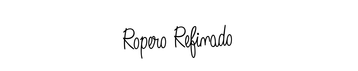 Design your own signature with our free online signature maker. With this signature software, you can create a handwritten (Angelique-Rose-font-FFP) signature for name Ropero Refinado. Ropero Refinado signature style 5 images and pictures png