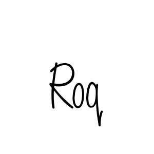Design your own signature with our free online signature maker. With this signature software, you can create a handwritten (Angelique-Rose-font-FFP) signature for name Roq. Roq signature style 5 images and pictures png