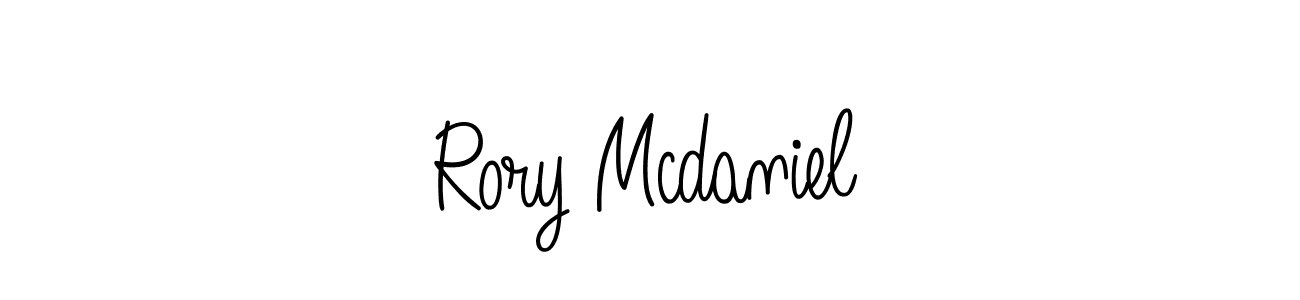 Make a beautiful signature design for name Rory Mcdaniel. With this signature (Angelique-Rose-font-FFP) style, you can create a handwritten signature for free. Rory Mcdaniel signature style 5 images and pictures png