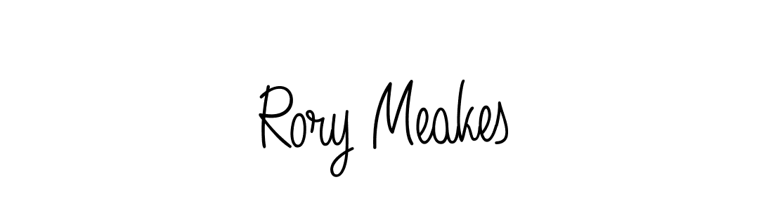 Make a beautiful signature design for name Rory Meakes. With this signature (Angelique-Rose-font-FFP) style, you can create a handwritten signature for free. Rory Meakes signature style 5 images and pictures png