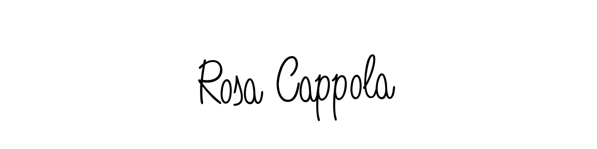 Rosa Cappola stylish signature style. Best Handwritten Sign (Angelique-Rose-font-FFP) for my name. Handwritten Signature Collection Ideas for my name Rosa Cappola. Rosa Cappola signature style 5 images and pictures png