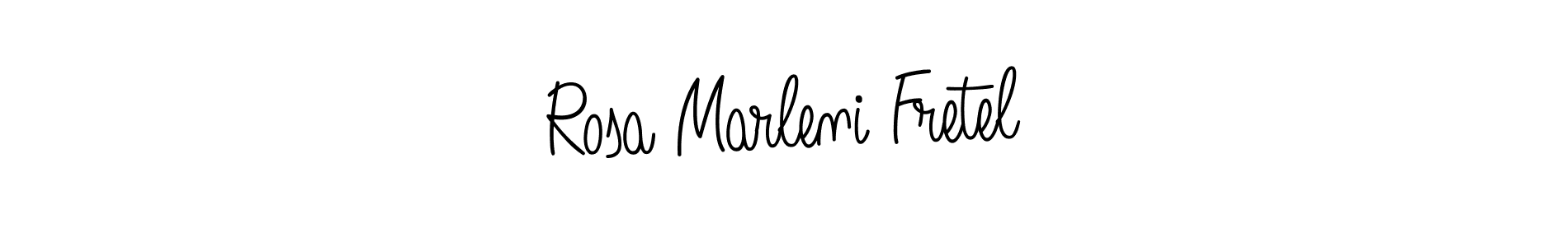Make a beautiful signature design for name Rosa Marleni Fretel. With this signature (Angelique-Rose-font-FFP) style, you can create a handwritten signature for free. Rosa Marleni Fretel signature style 5 images and pictures png
