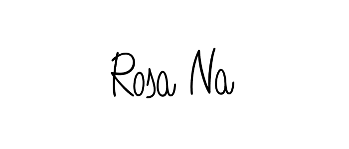 How to Draw Rosa Na signature style? Angelique-Rose-font-FFP is a latest design signature styles for name Rosa Na. Rosa Na signature style 5 images and pictures png