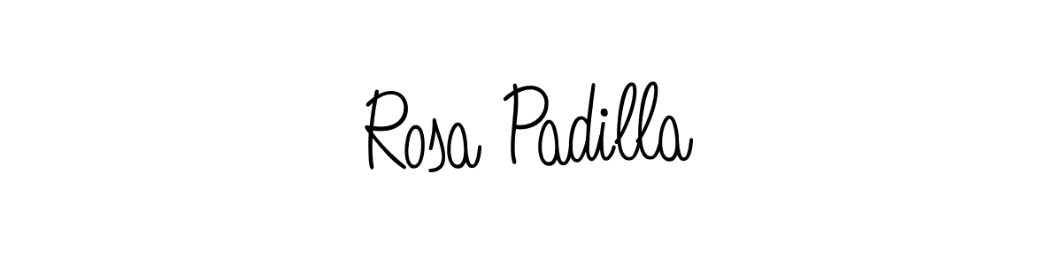Rosa Padilla stylish signature style. Best Handwritten Sign (Angelique-Rose-font-FFP) for my name. Handwritten Signature Collection Ideas for my name Rosa Padilla. Rosa Padilla signature style 5 images and pictures png