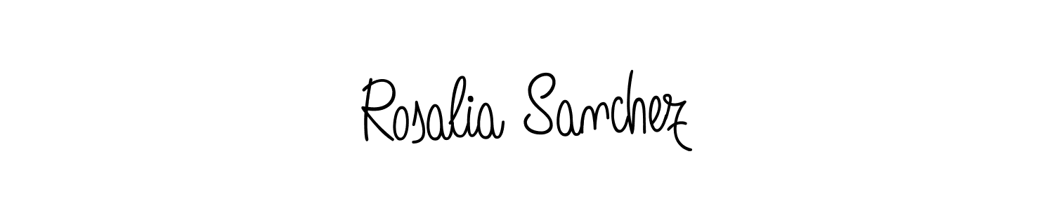Design your own signature with our free online signature maker. With this signature software, you can create a handwritten (Angelique-Rose-font-FFP) signature for name Rosalia Sanchez. Rosalia Sanchez signature style 5 images and pictures png