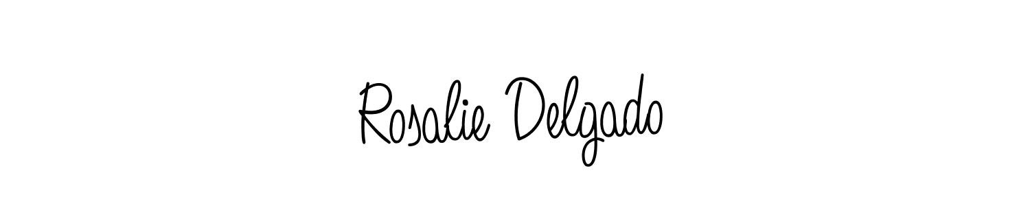 Angelique-Rose-font-FFP is a professional signature style that is perfect for those who want to add a touch of class to their signature. It is also a great choice for those who want to make their signature more unique. Get Rosalie Delgado name to fancy signature for free. Rosalie Delgado signature style 5 images and pictures png