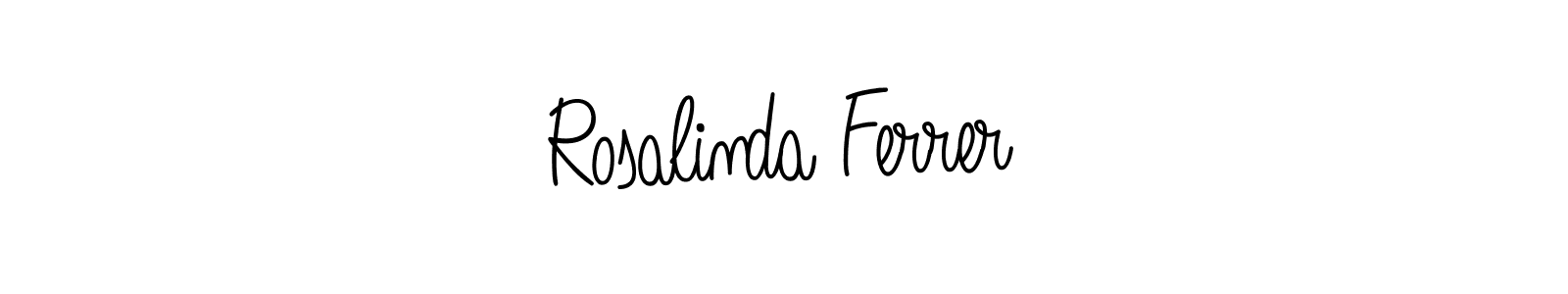 How to make Rosalinda Ferrer name signature. Use Angelique-Rose-font-FFP style for creating short signs online. This is the latest handwritten sign. Rosalinda Ferrer signature style 5 images and pictures png