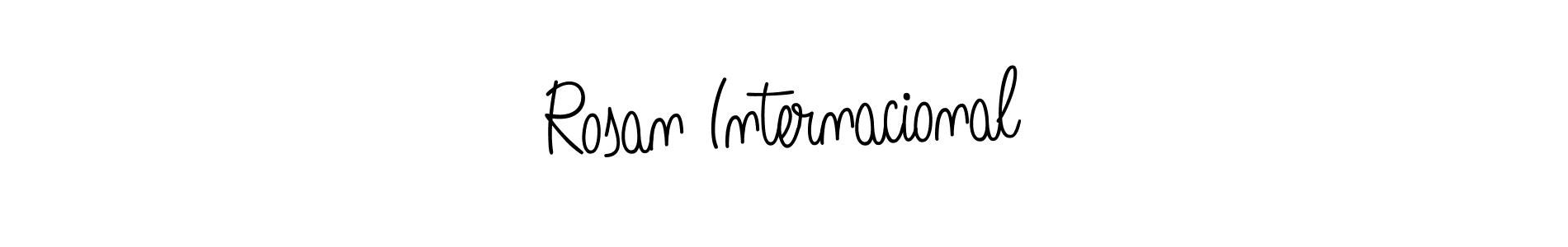 Make a beautiful signature design for name Rosan Internacional. With this signature (Angelique-Rose-font-FFP) style, you can create a handwritten signature for free. Rosan Internacional signature style 5 images and pictures png