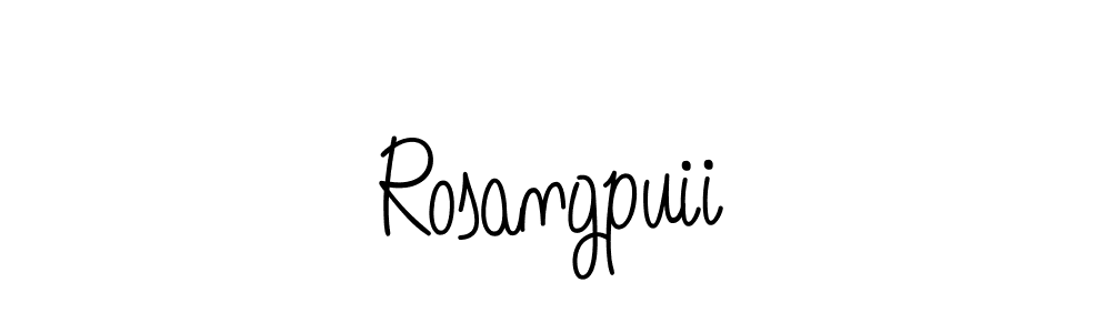 How to make Rosangpuii signature? Angelique-Rose-font-FFP is a professional autograph style. Create handwritten signature for Rosangpuii name. Rosangpuii signature style 5 images and pictures png