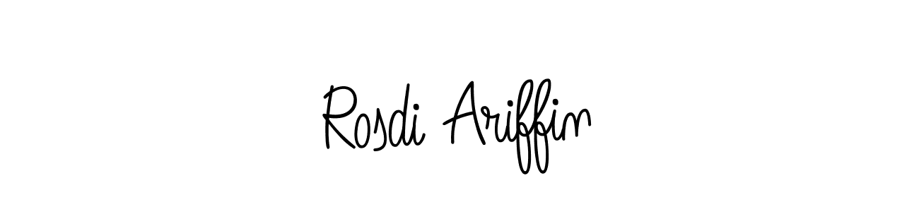 Angelique-Rose-font-FFP is a professional signature style that is perfect for those who want to add a touch of class to their signature. It is also a great choice for those who want to make their signature more unique. Get Rosdi Ariffin name to fancy signature for free. Rosdi Ariffin signature style 5 images and pictures png