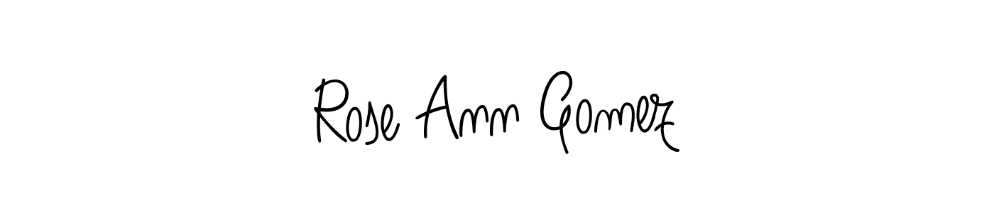 Also You can easily find your signature by using the search form. We will create Rose Ann Gomez name handwritten signature images for you free of cost using Angelique-Rose-font-FFP sign style. Rose Ann Gomez signature style 5 images and pictures png