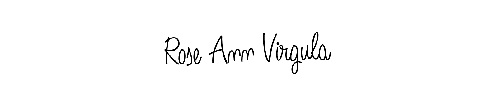 Create a beautiful signature design for name Rose Ann Virgula. With this signature (Angelique-Rose-font-FFP) fonts, you can make a handwritten signature for free. Rose Ann Virgula signature style 5 images and pictures png