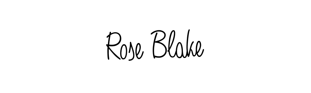 Make a beautiful signature design for name Rose Blake. With this signature (Angelique-Rose-font-FFP) style, you can create a handwritten signature for free. Rose Blake signature style 5 images and pictures png
