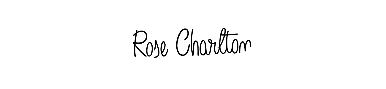 How to make Rose Charlton name signature. Use Angelique-Rose-font-FFP style for creating short signs online. This is the latest handwritten sign. Rose Charlton signature style 5 images and pictures png
