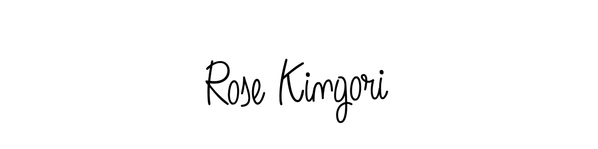 Rose Kingori stylish signature style. Best Handwritten Sign (Angelique-Rose-font-FFP) for my name. Handwritten Signature Collection Ideas for my name Rose Kingori. Rose Kingori signature style 5 images and pictures png