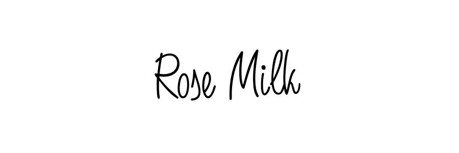 How to Draw Rose Milk signature style? Angelique-Rose-font-FFP is a latest design signature styles for name Rose Milk. Rose Milk signature style 5 images and pictures png