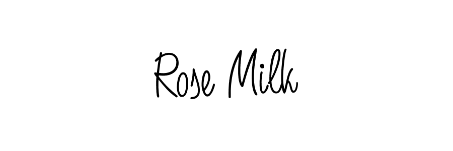 Make a beautiful signature design for name Rose Milk. With this signature (Angelique-Rose-font-FFP) style, you can create a handwritten signature for free. Rose Milk signature style 5 images and pictures png