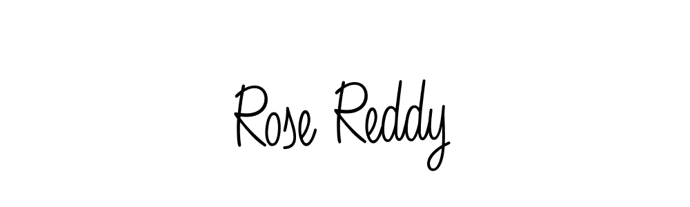 Make a beautiful signature design for name Rose Reddy. With this signature (Angelique-Rose-font-FFP) style, you can create a handwritten signature for free. Rose Reddy signature style 5 images and pictures png
