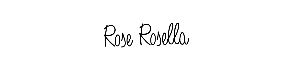 Make a beautiful signature design for name Rose Rosella. With this signature (Angelique-Rose-font-FFP) style, you can create a handwritten signature for free. Rose Rosella signature style 5 images and pictures png