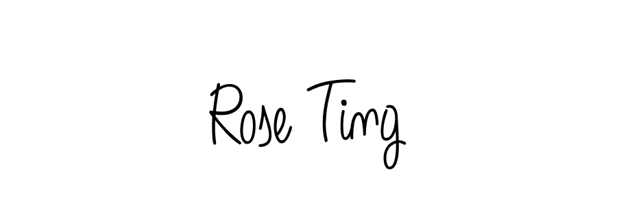 The best way (Angelique-Rose-font-FFP) to make a short signature is to pick only two or three words in your name. The name Rose Ting include a total of six letters. For converting this name. Rose Ting signature style 5 images and pictures png