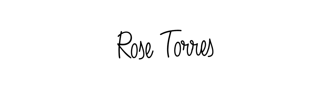 Design your own signature with our free online signature maker. With this signature software, you can create a handwritten (Angelique-Rose-font-FFP) signature for name Rose Torres. Rose Torres signature style 5 images and pictures png