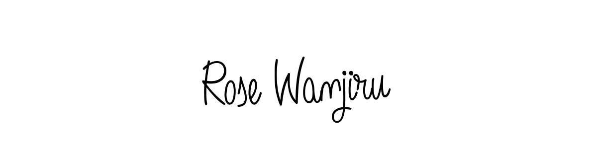 It looks lik you need a new signature style for name Rose Wanjiru. Design unique handwritten (Angelique-Rose-font-FFP) signature with our free signature maker in just a few clicks. Rose Wanjiru signature style 5 images and pictures png