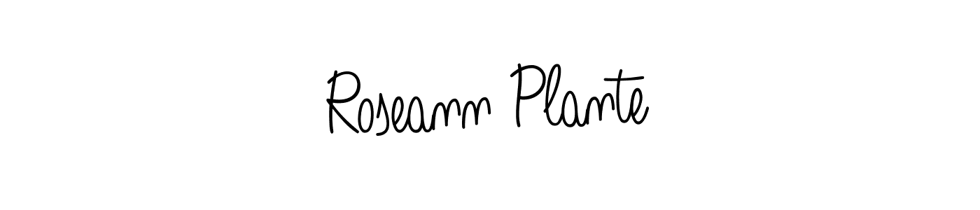 Create a beautiful signature design for name Roseann Plante. With this signature (Angelique-Rose-font-FFP) fonts, you can make a handwritten signature for free. Roseann Plante signature style 5 images and pictures png